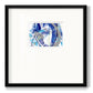 Blue Flow - Double Matboard Framed Print