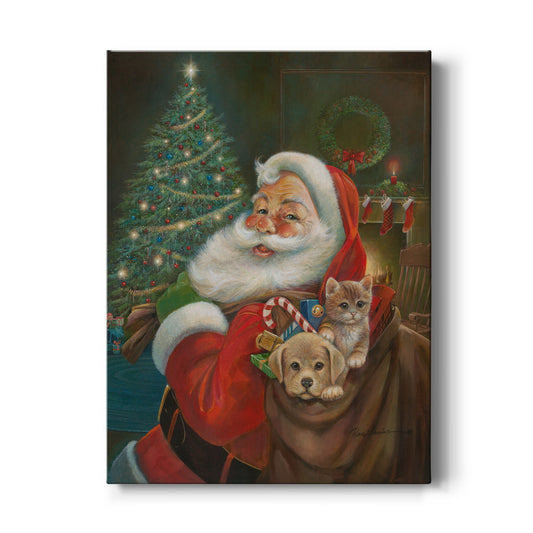 Santa Claus Premium Gallery Wrapped Canvas - Ready to Hang