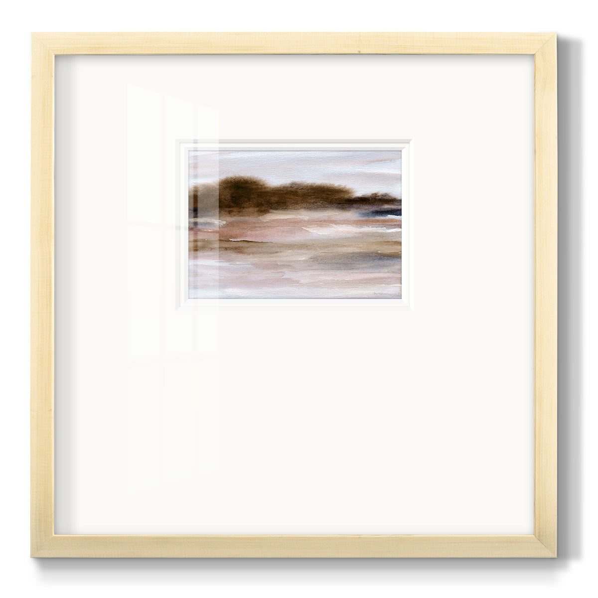 Autumnal Bay - Double Matboard Framed Print