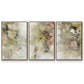 Soft Inspiration I - Framed Premium Gallery Wrapped Canvas L Frame 3 Piece Set - Ready to Hang