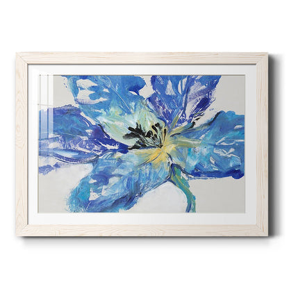 Fleur Bleue II - Barnwood Framed Art Print