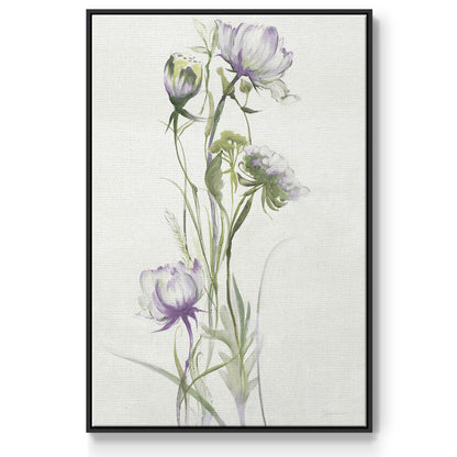 Late Summer Wildflowers I V30 - Framed Premium Gallery Wrapped Canvas L Frame - Ready to Hang