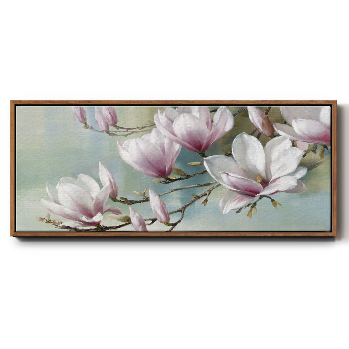 Magnolia Morning - Floater Framed Canvas Print