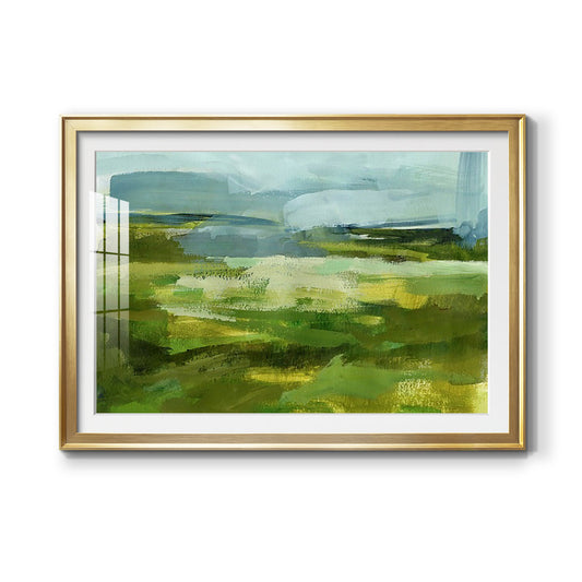 Emerald View I Premium Framed Print - Ready to Hang