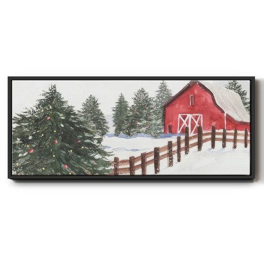 Christmas Time VI - Floater Framed Canvas Print