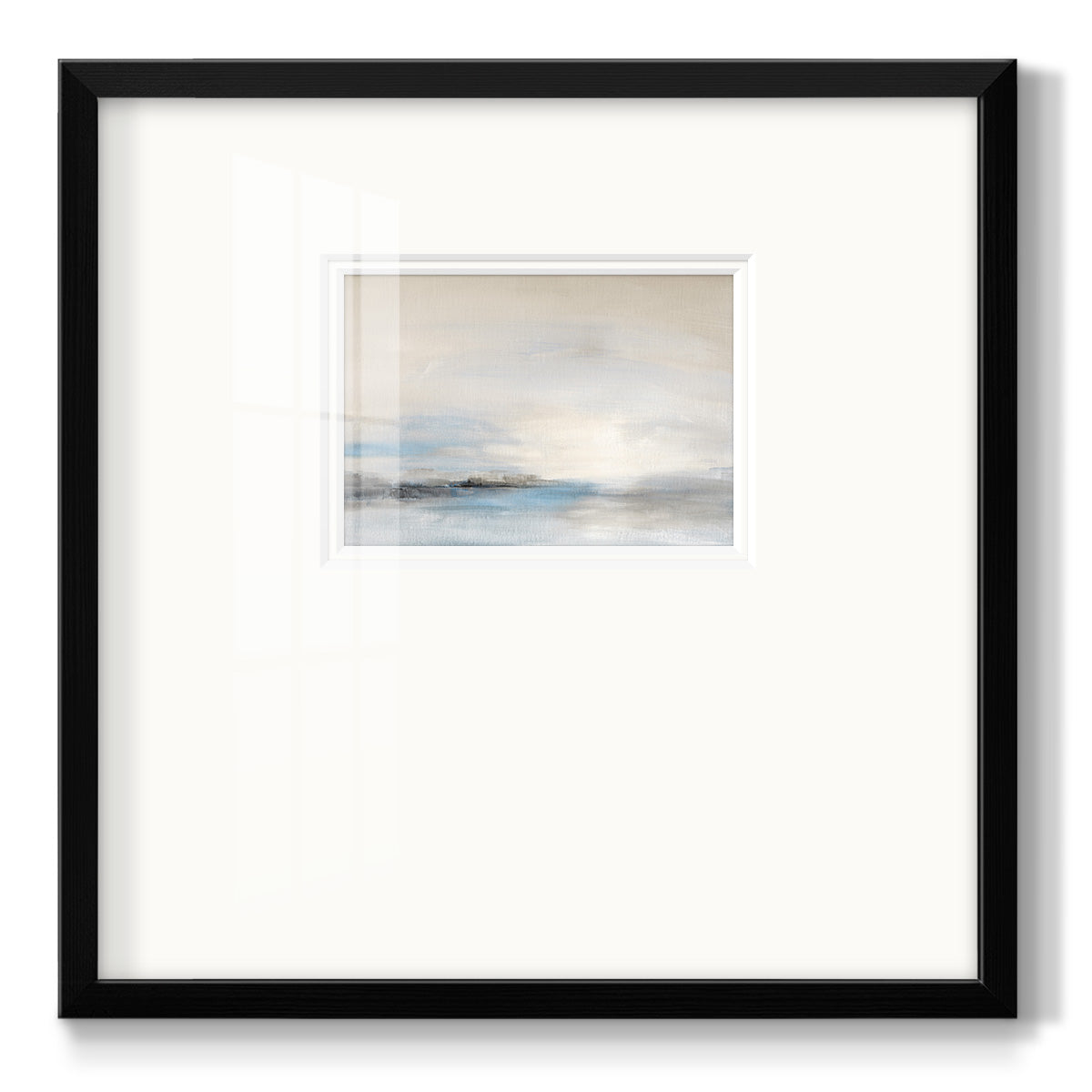 Soft Distance - Double Matboard Framed Print