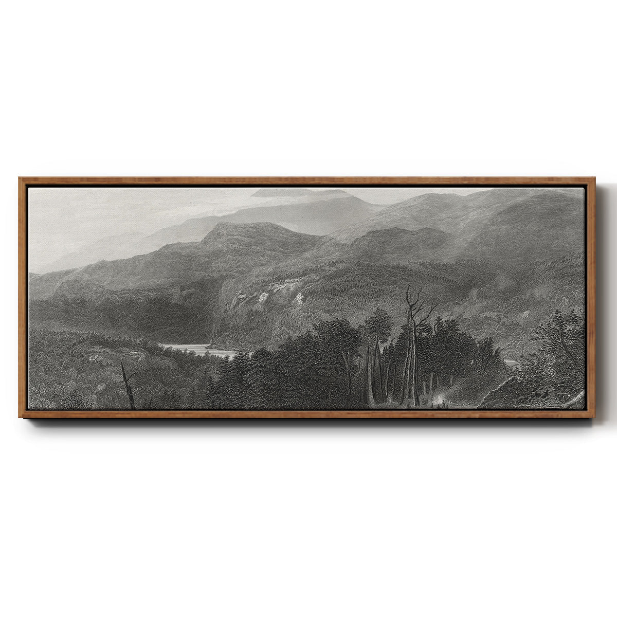 The Smoky Mountains - Floater Framed Canvas Print