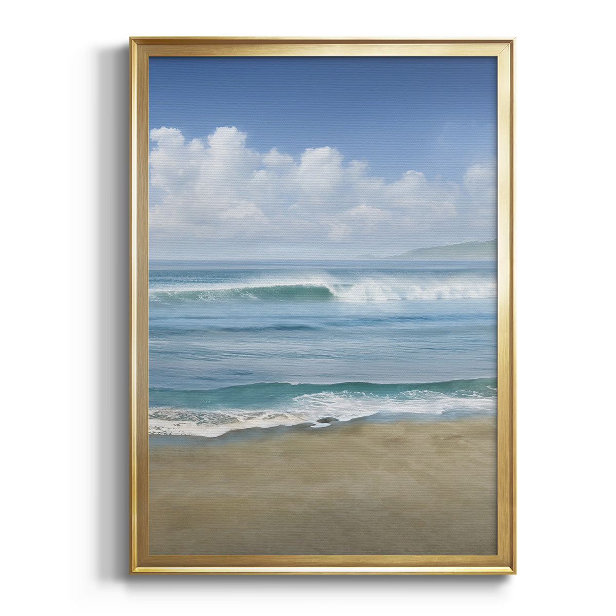 Timeless Waves - Modern Framed Canvas Print