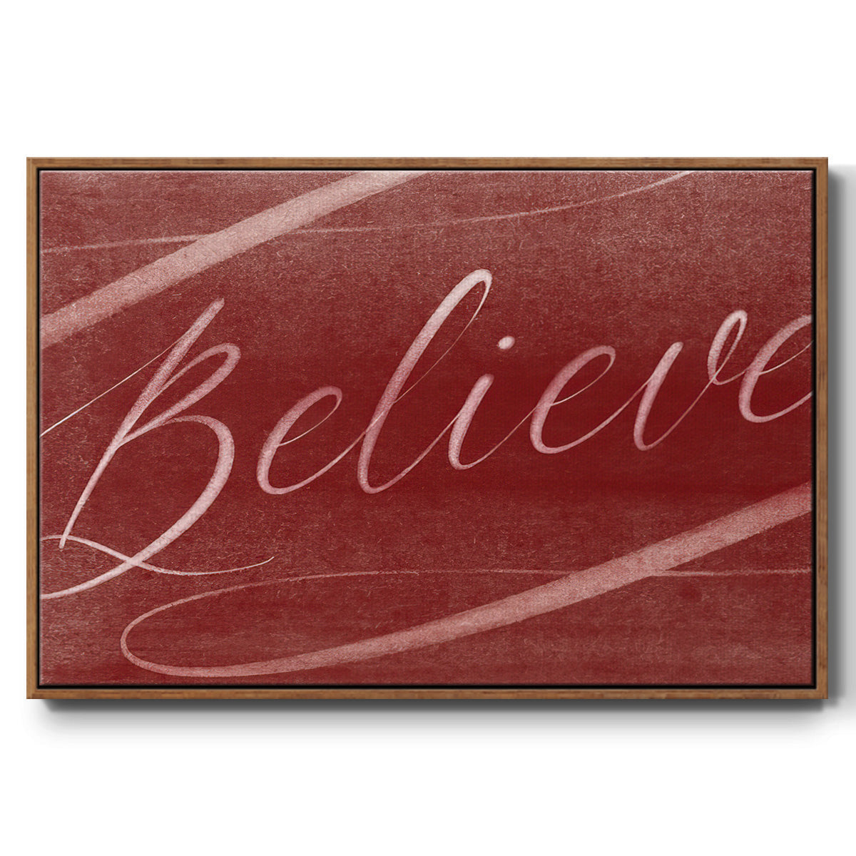 Believe - Framed Gallery Wrapped Canvas in Floating Frame