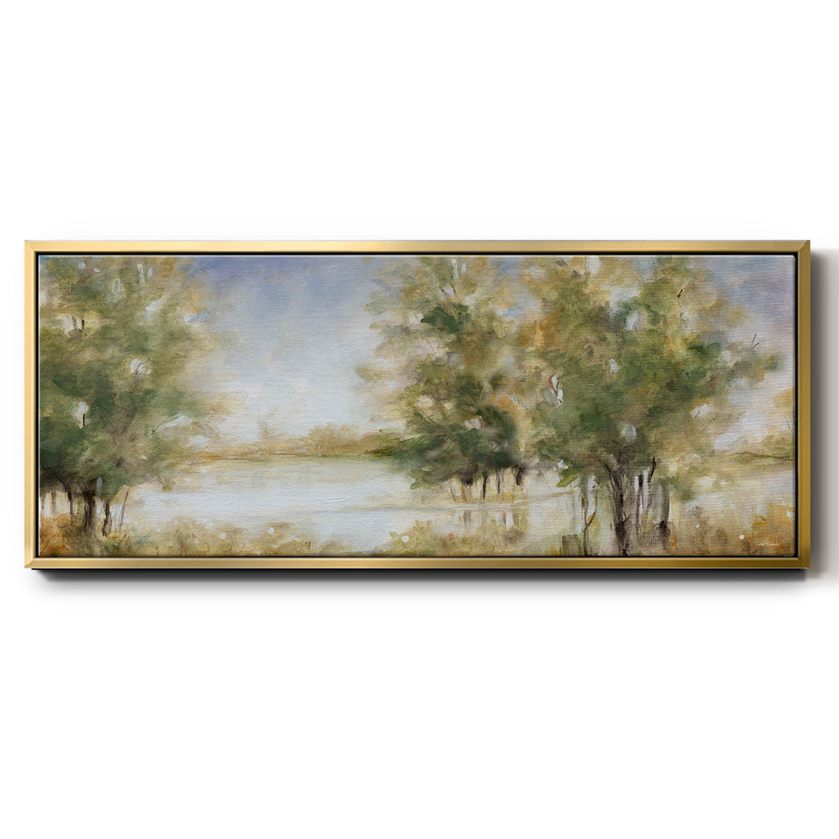 Waterway Grove - Floater Framed Canvas Print