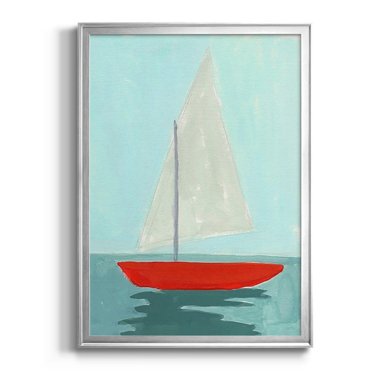 Small Sail II - Modern Framed Canvas Print