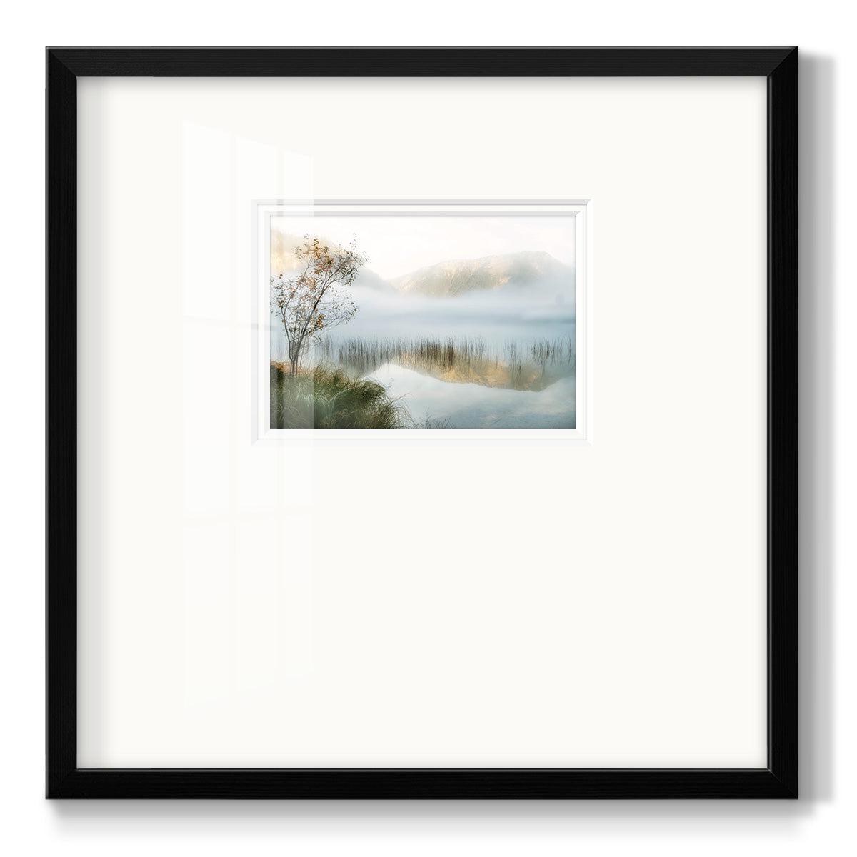Golden Mirror of October - Double Matboard Framed Print