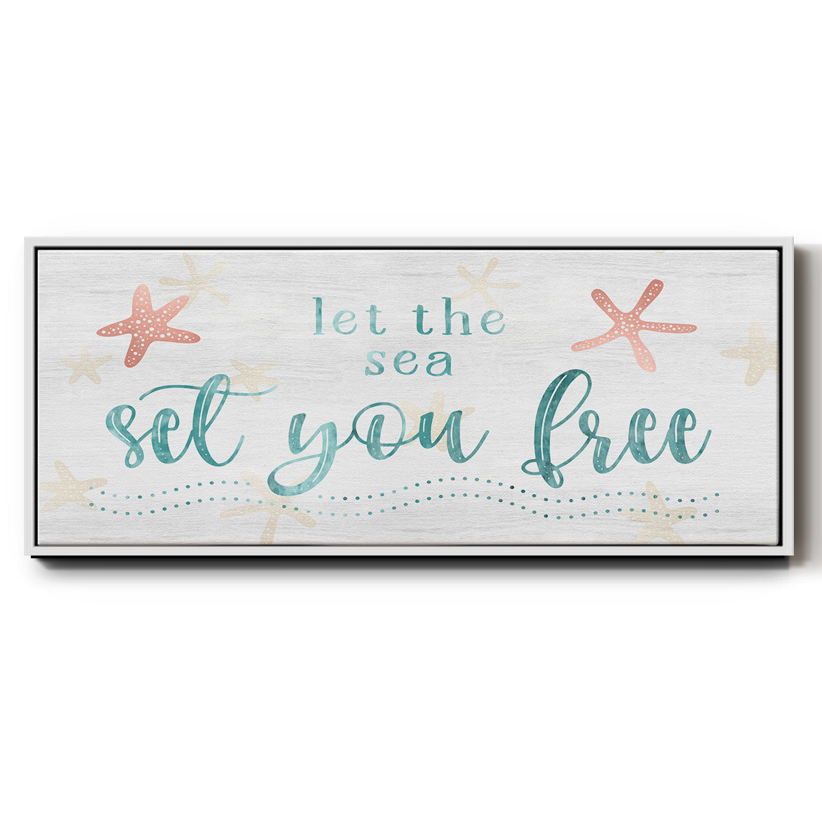 Sea Free - Floater Framed Canvas Print