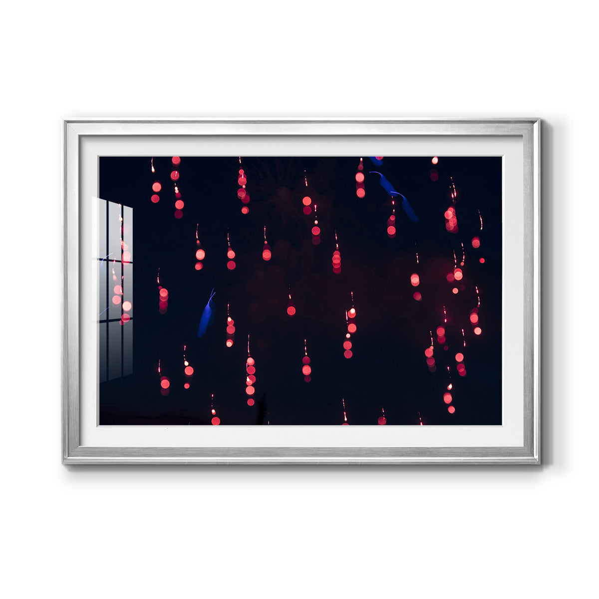 Crimson Constellation - Modern Framed Art Print