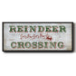 Reindeer Crossing - Floater Framed Canvas Print