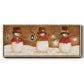 Top Hat Snowmen - Floater Framed Canvas Print