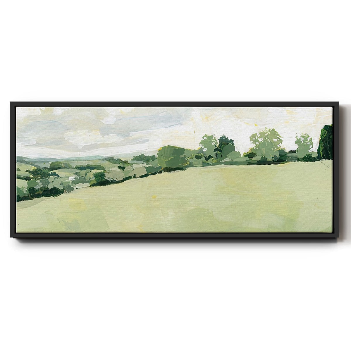 Pearly Pasture II - Floater Framed Canvas Print