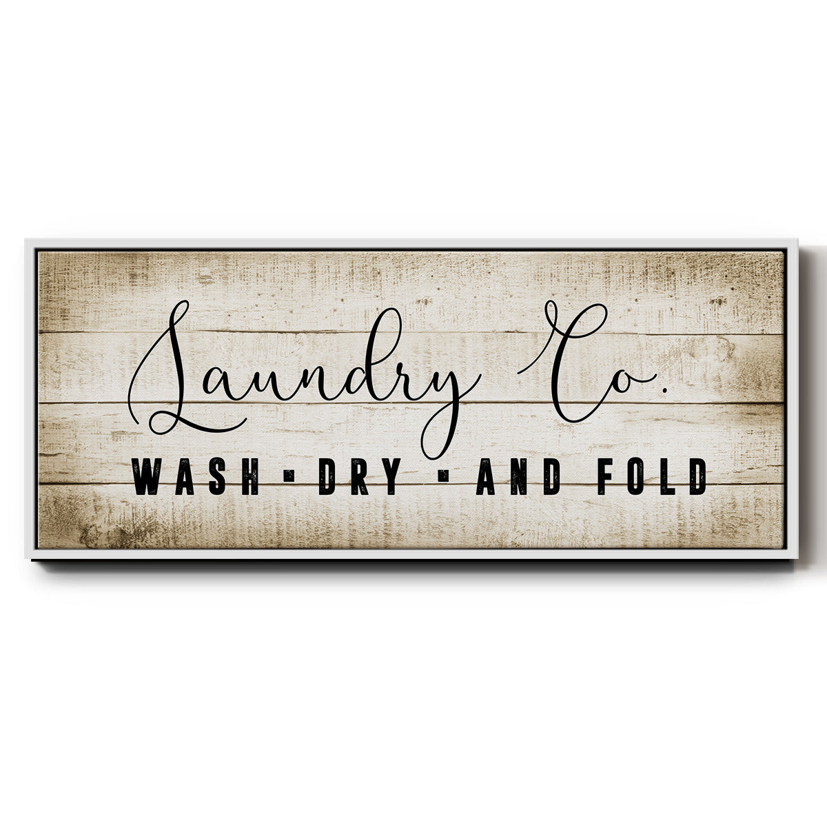 Laundry Co. - Floater Framed Canvas Print