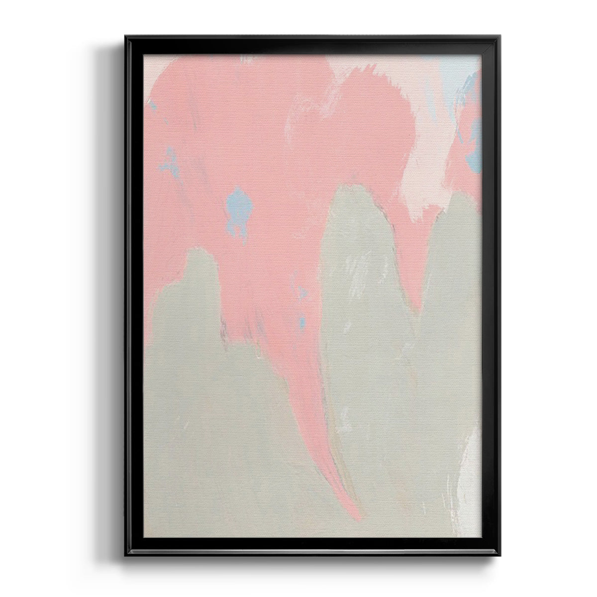 Blushing Abstract IV - Modern Framed Canvas Print