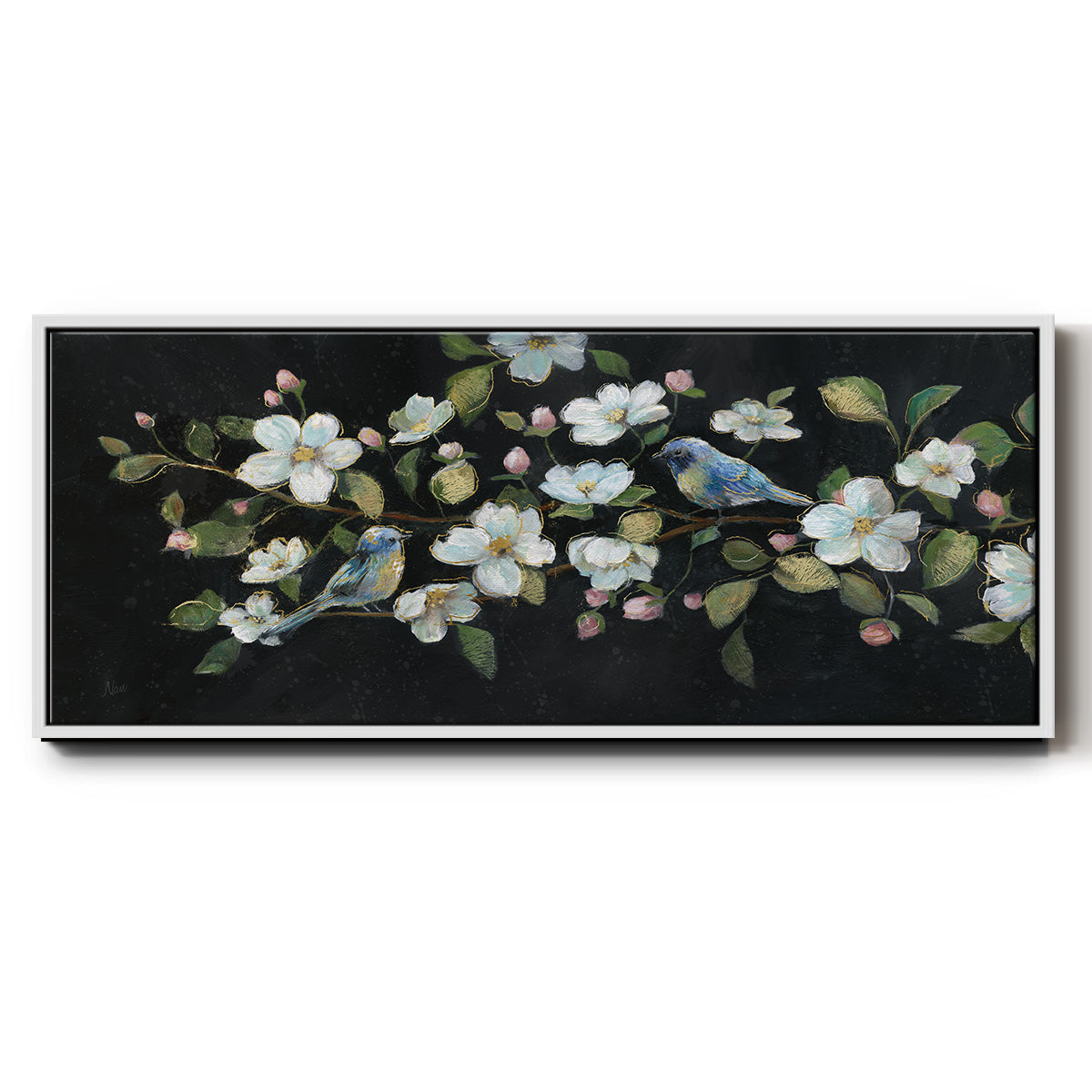 Evening Duet - Floater Framed Canvas Print