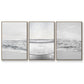 Gentle Tides I - Framed Premium Gallery Wrapped Canvas L Frame 3 Piece Set - Ready to Hang