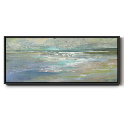 Beach Light I - Floater Framed Canvas Print