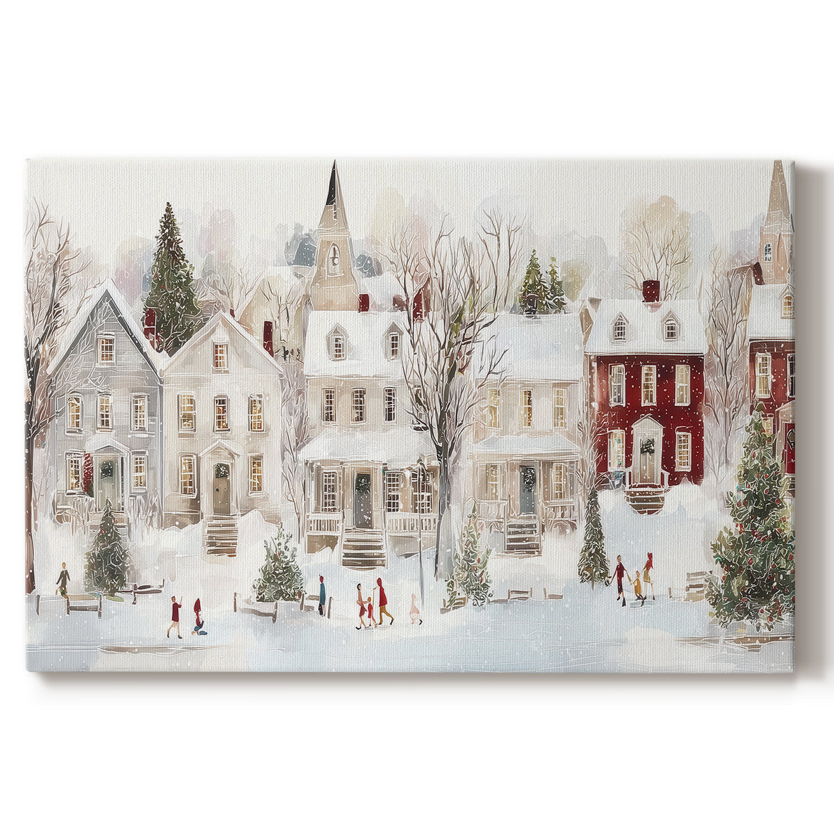 Frostlit Dawn Whisper - Canvas Art Print