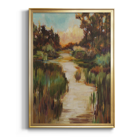 Well Worn Path - Modern Framed Canvas Print