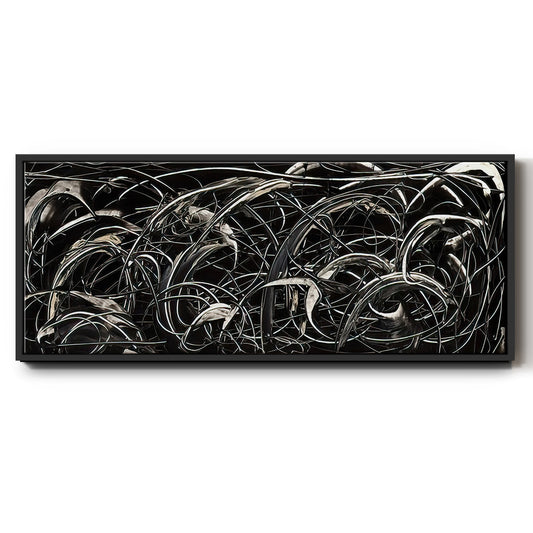 Linear Movement I  - Floater Framed Canvas Print