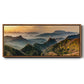 Jinshanling Mountains at Sunrise in Autumn Colors - Floater Framed Canvas Print