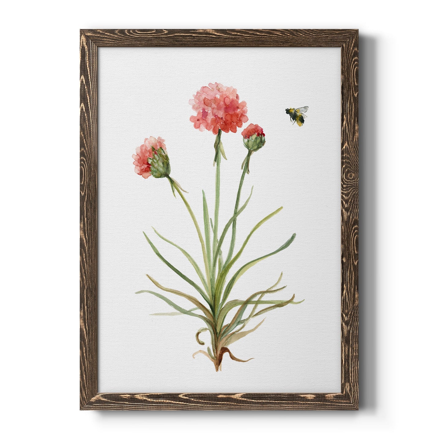 Wildflower Botanical III - Barnwood Framed Canvas Print