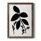 Silhouette Garden II - Barnwood Framed Canvas Print
