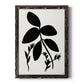 Silhouette Garden II - Barnwood Framed Canvas Print
