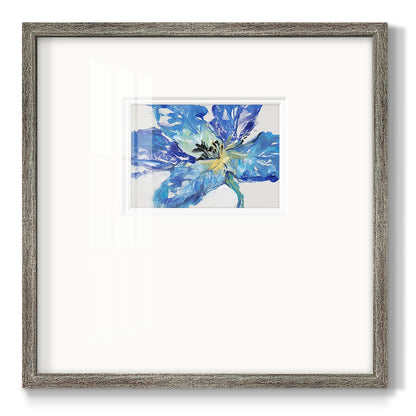 Fleur Bleue II Premium Framed Print Double Matboard