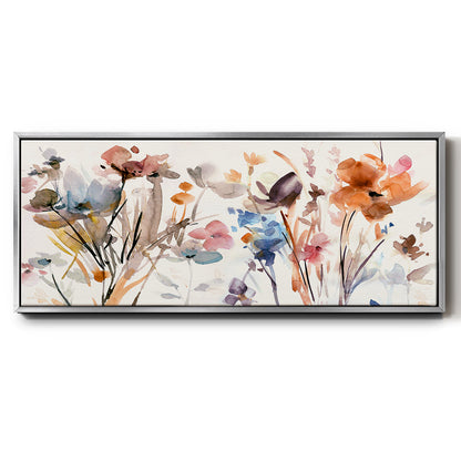 Pop Garden - Floater Framed Canvas Print
