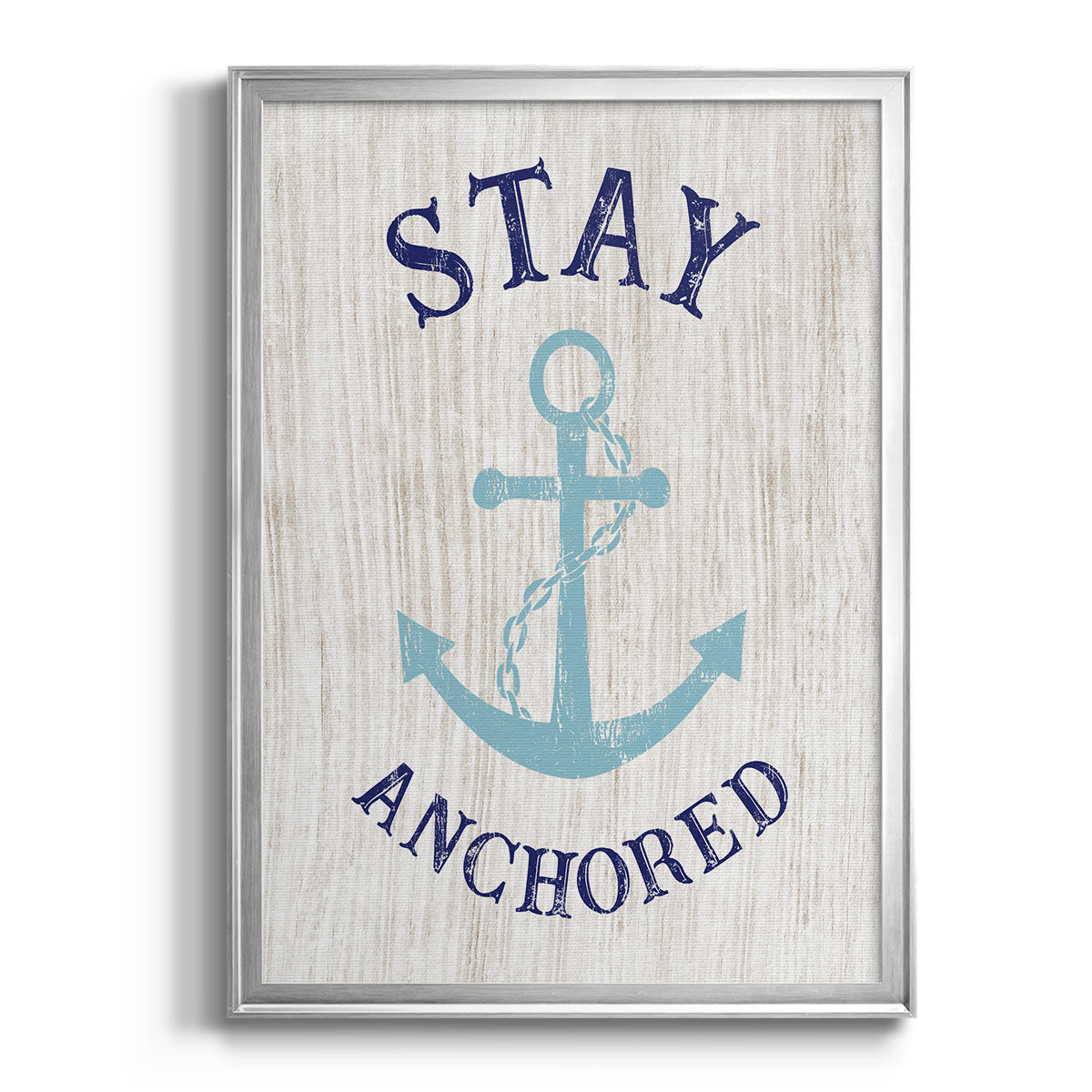 Stay Anchored - Modern Framed Canvas Print