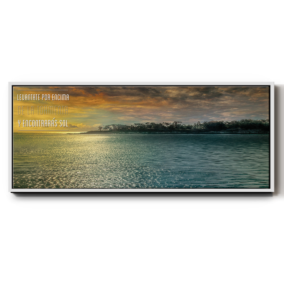 Encontraras - Floater Framed Canvas Print