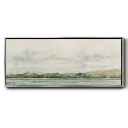 Riverside Views I - Floater Framed Canvas Print