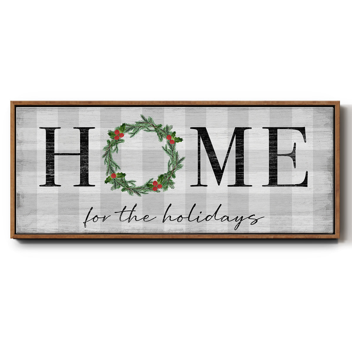Home for the Holidays - Floater Framed Canvas Print