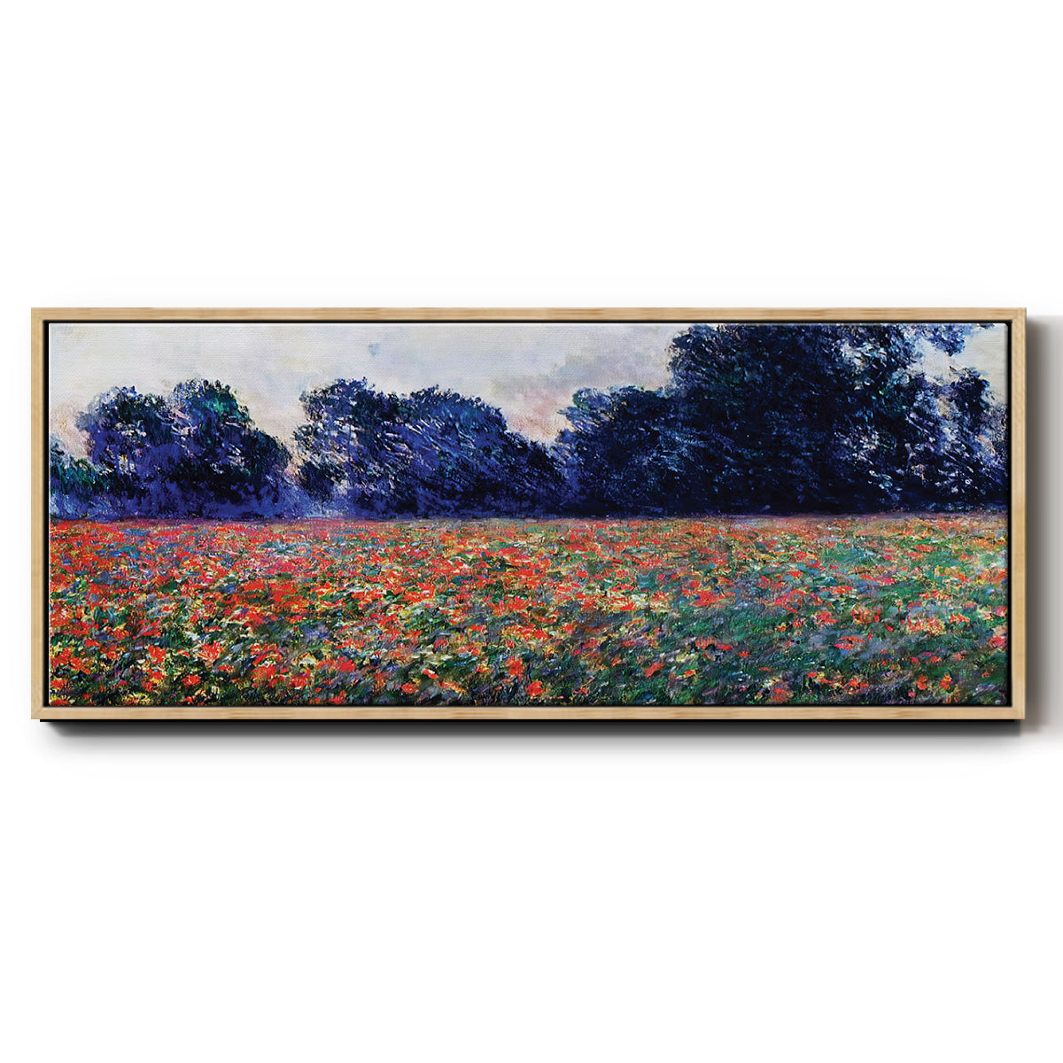 Poppies at Giverny, 1887 - Floater Framed Canvas Print
