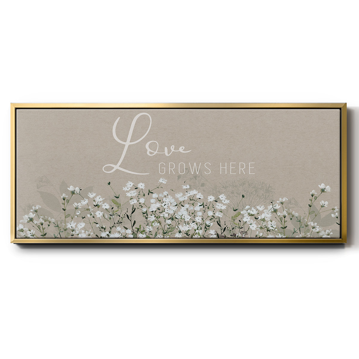 Bouquet of Love - Floater Framed Canvas Print