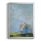 Blue Cape - Modern Framed Canvas Print