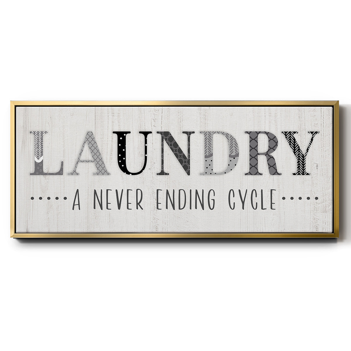 Never Ending - Floater Framed Canvas Print