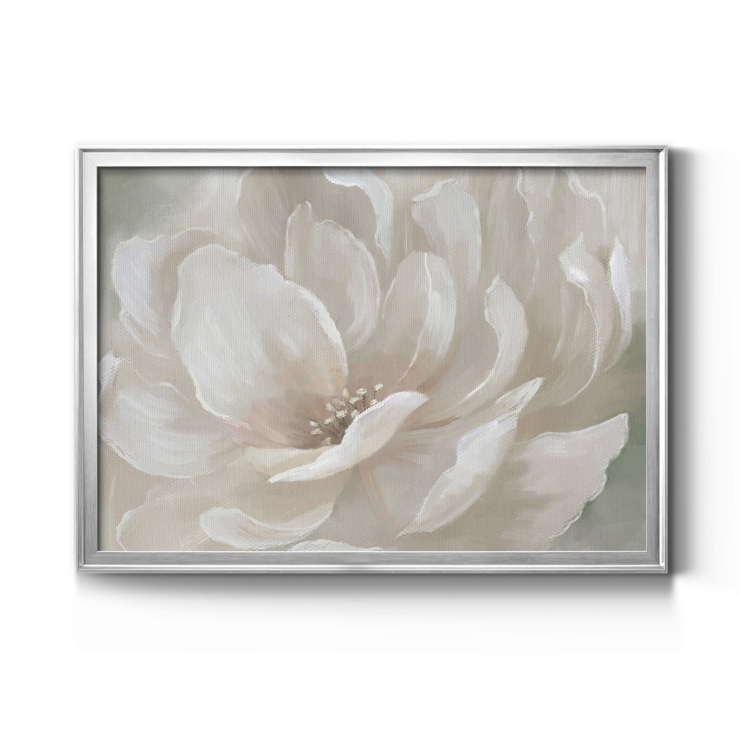 Peach Perfect - Modern Framed Canvas Print