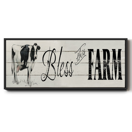 Bless This Farm - Floater Framed Canvas Print