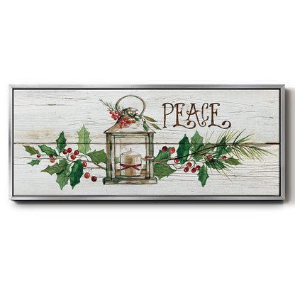 Rustic Peace - Floater Framed Canvas Print