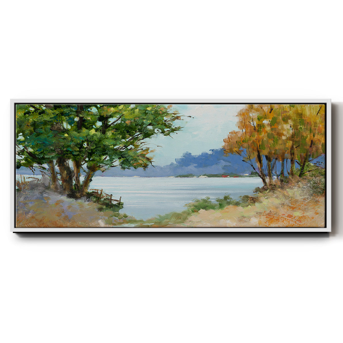 Fall Day - Floater Framed Canvas Print