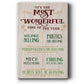 Most Wonderful - Gallery Wrapped Canvas