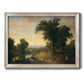 Traditional pastoral landscape painting by Asher Brown Durand printed on canvas in an ornate champagne frame.