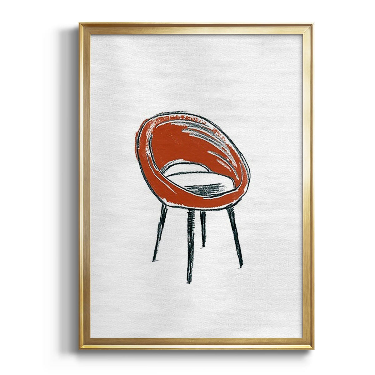 Take a Seat V - Modern Framed Canvas Print